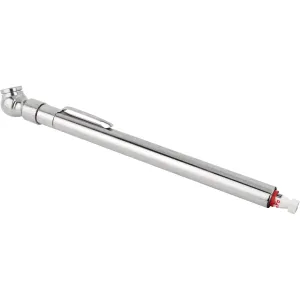Air/Water-Filled Tire Pressure Gauge, 5-50 PSI Single Ball-Head Air Chuck