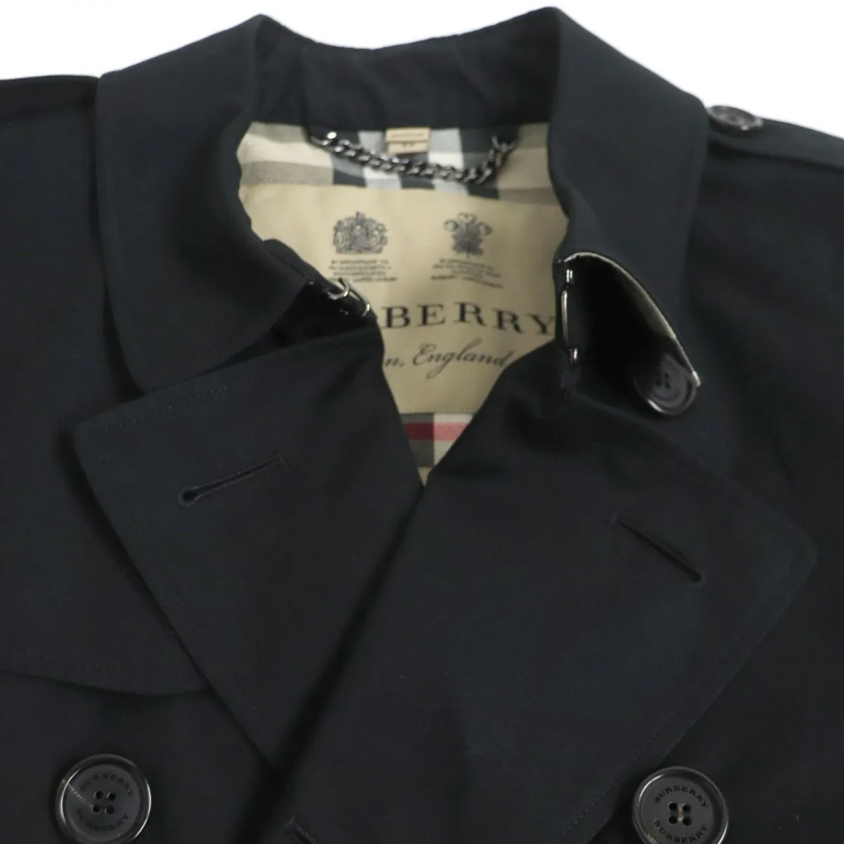 Burberry Sandringham Trench Coat, Black, Men's