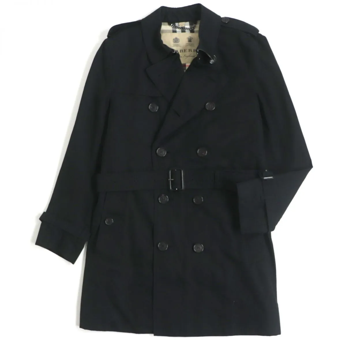 Burberry Sandringham Trench Coat, Black, Men's