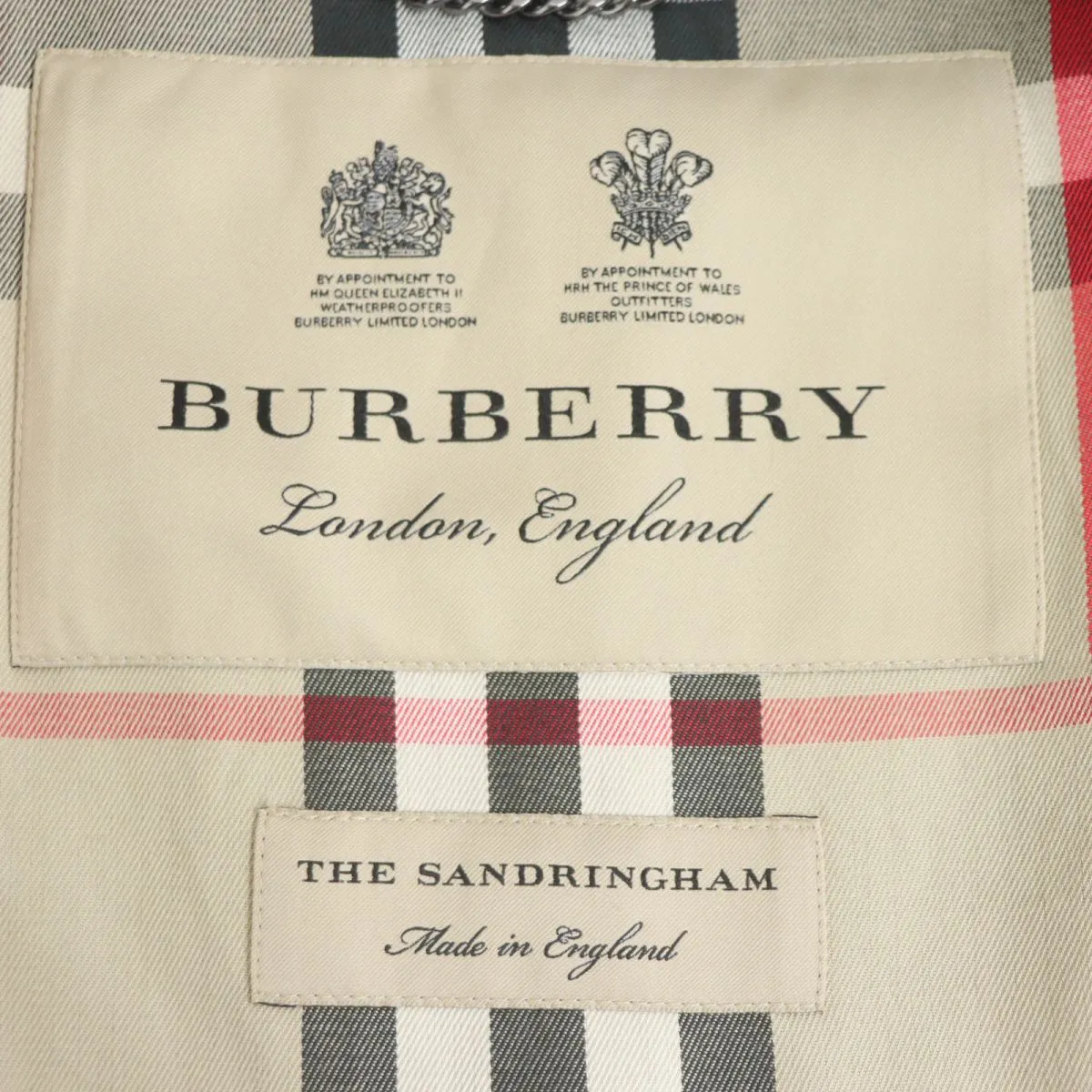 Burberry Sandringham Trench Coat, Black, Men's