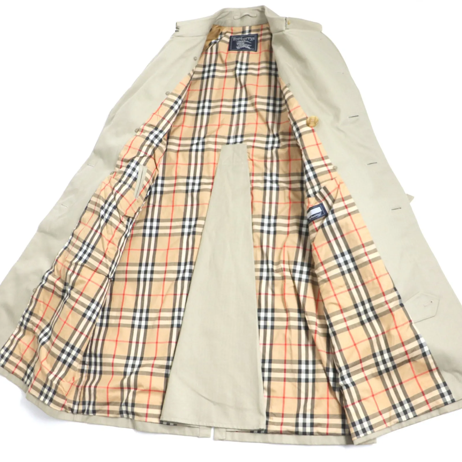 Burberry Vintage Cotton Trench Coat Beige