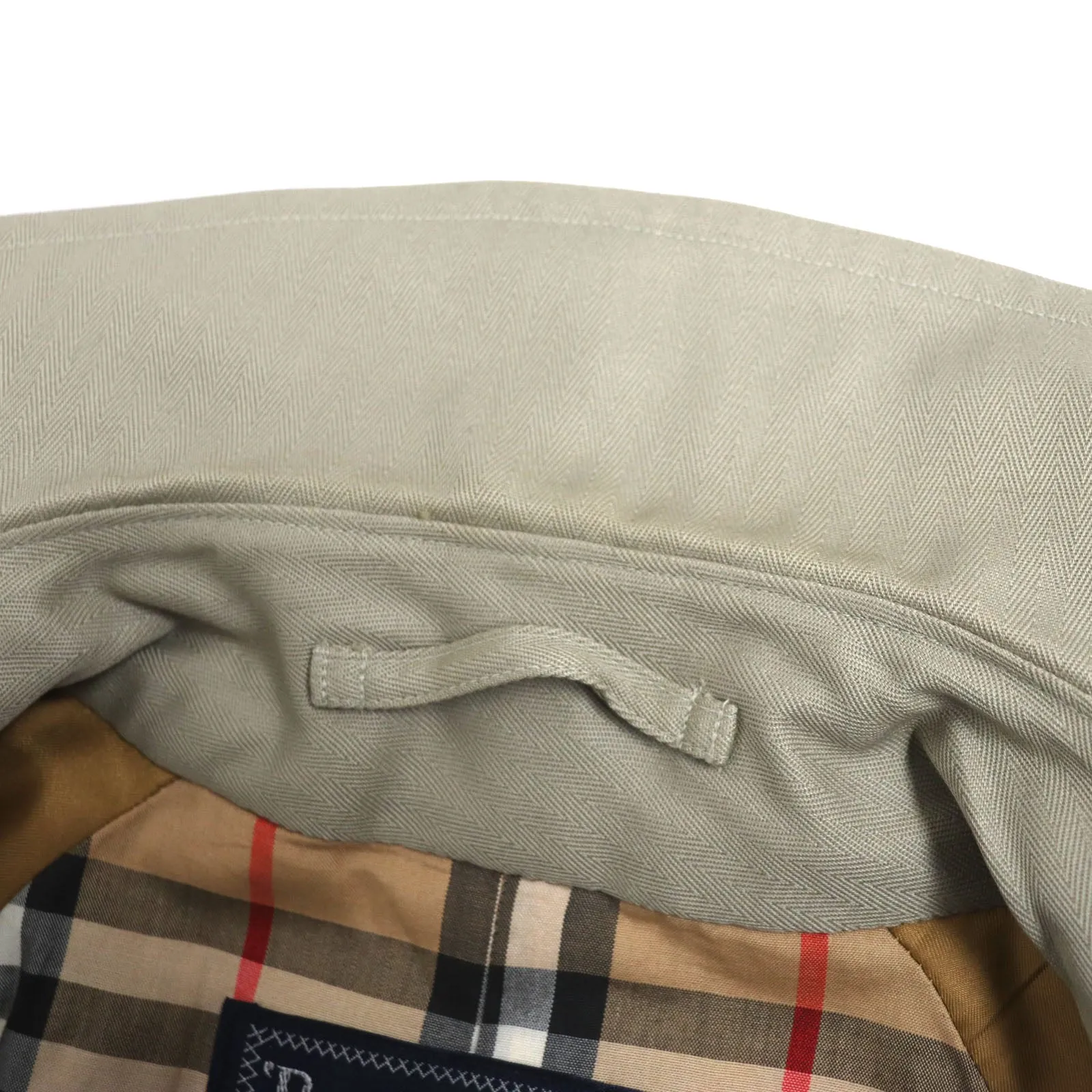 Burberry Vintage Cotton Trench Coat Beige