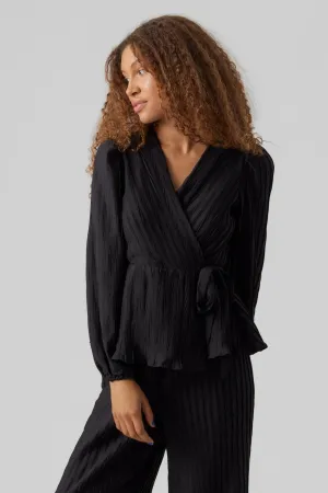 Carrie Longsleeve Blouse - Black