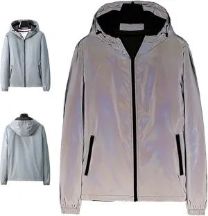 Chromashift Reflective Windbreaker,Daily Wear, Night Runs, Rides & Color-Shifting, Windproof and Waterproof