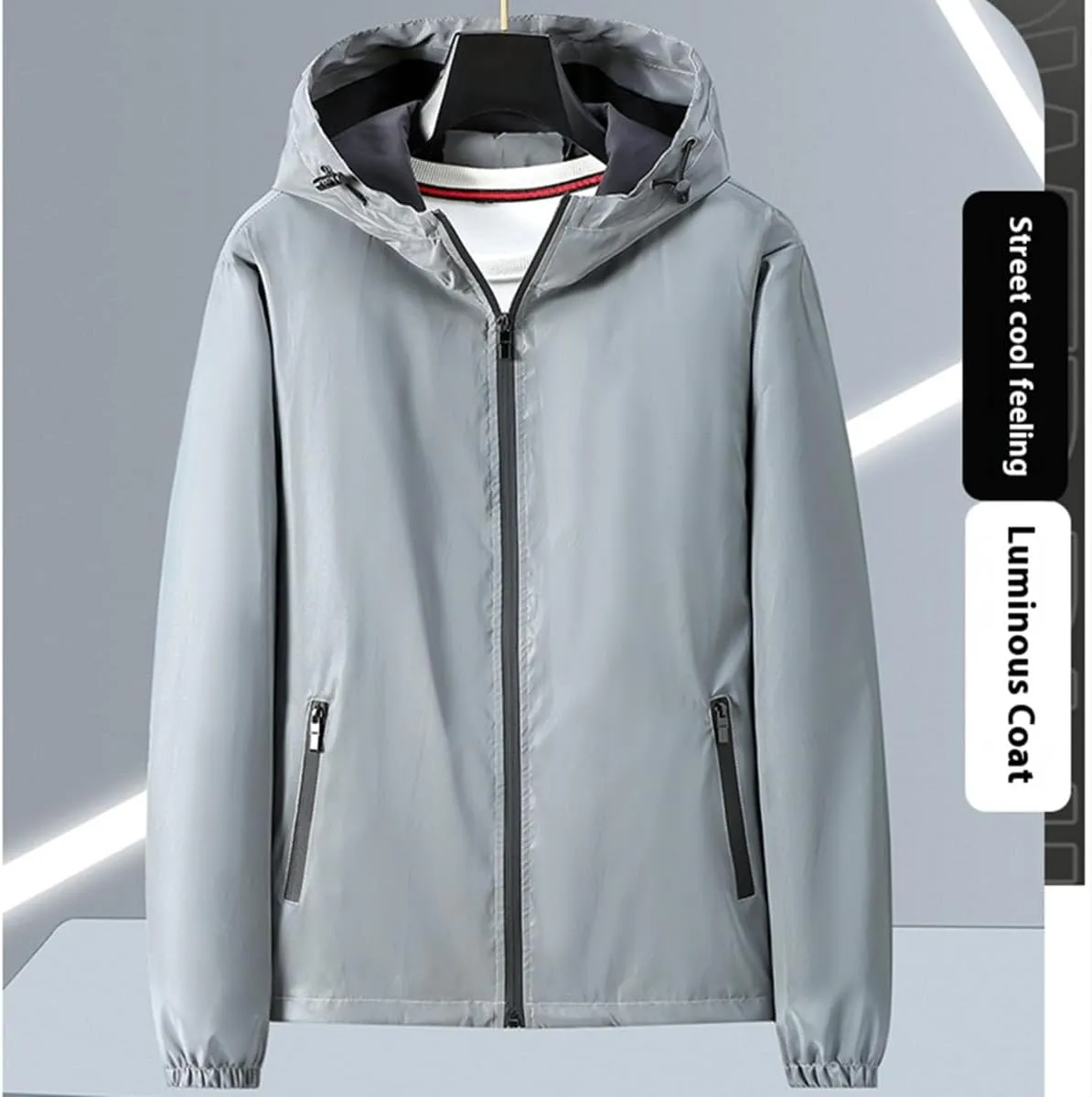 Chromashift Reflective Windbreaker,Daily Wear, Night Runs, Rides & Color-Shifting, Windproof and Waterproof