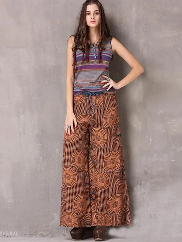 Delicate Chiffon Wide Leg Casual Pants
