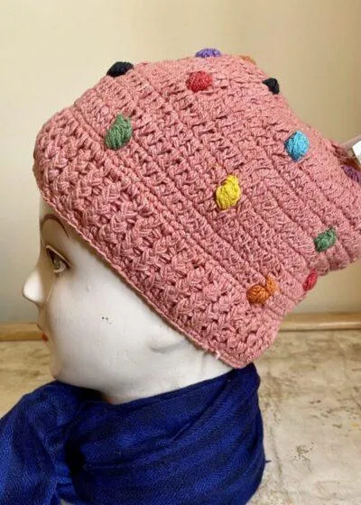 Dotted Handwoven Cap