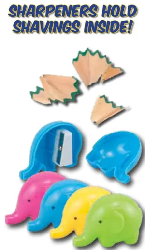 Elephant Pencil Sharpener (36 per unit), #4131 (F-18)
