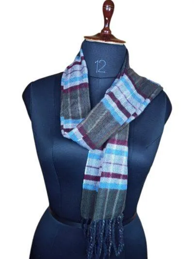 Gents Woolen Muffler | Check Design Muffler | Multi Colour