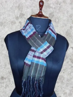 Gents Woolen Muffler | Check Design Muffler | Multi Colour