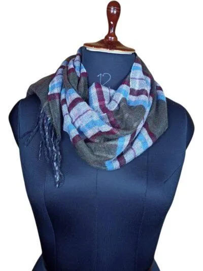 Gents Woolen Muffler | Check Design Muffler | Multi Colour
