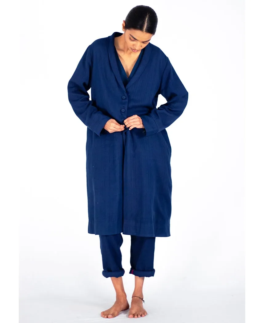 Lapis Twill Trench