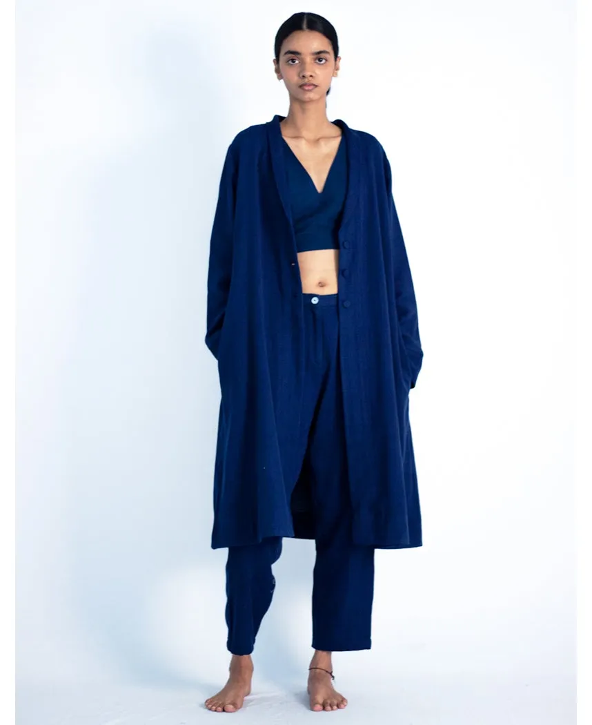 Lapis Twill Trench