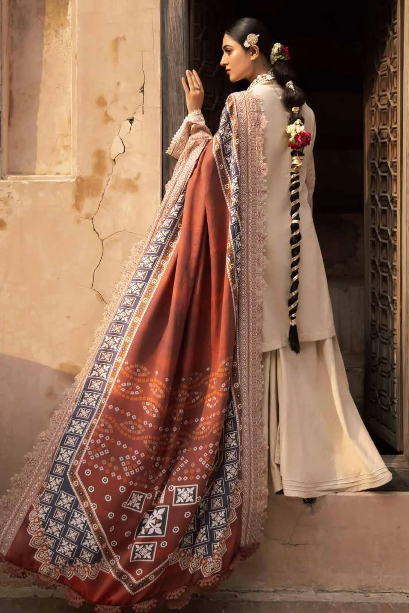 Maya by Nureh Unstitched 3 Piece Embroidered Khaddar Collection'2022-NW-67