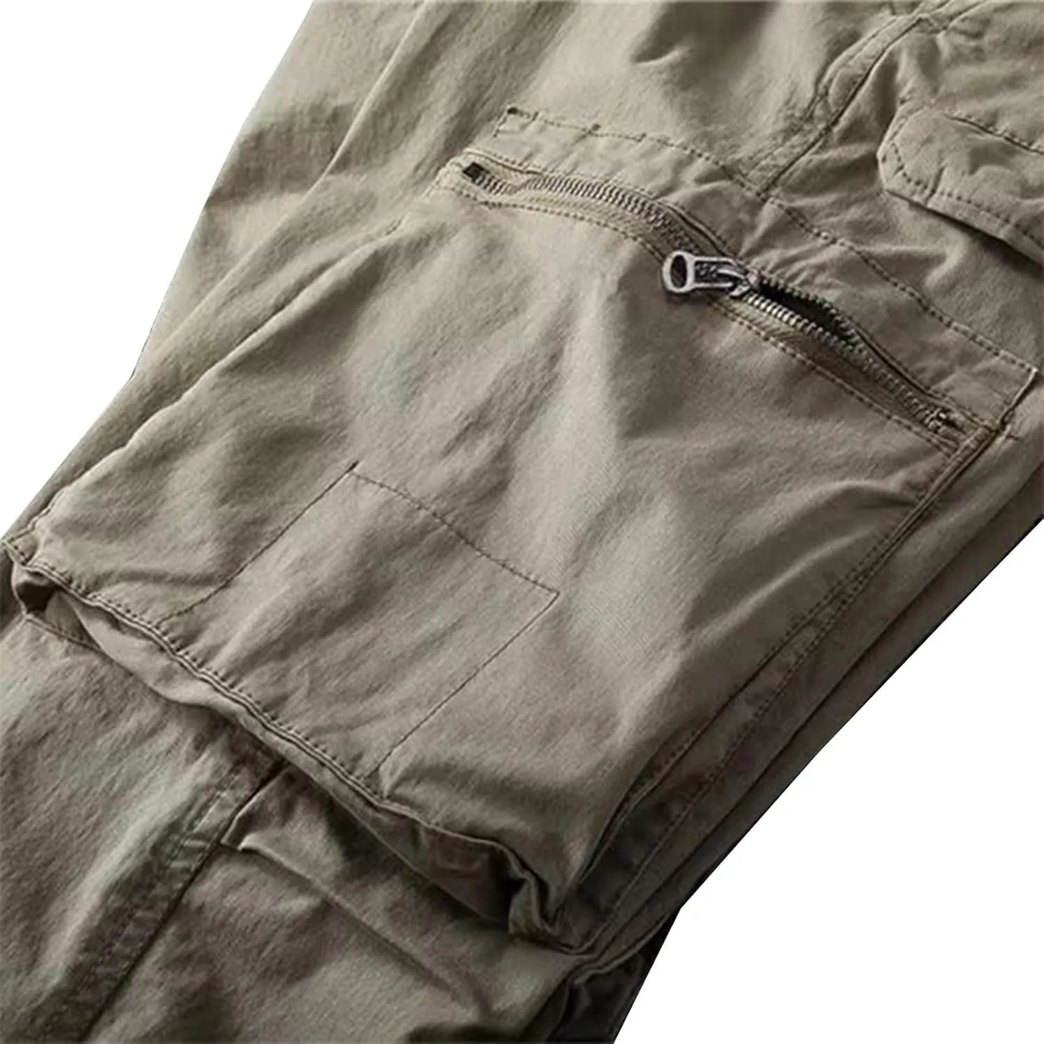 Men's Casual Cargo Pants Slim Fit Stretch Tactical Outdoor Joggers Lightweight Work Hiking Military Sweatpants with Pocket