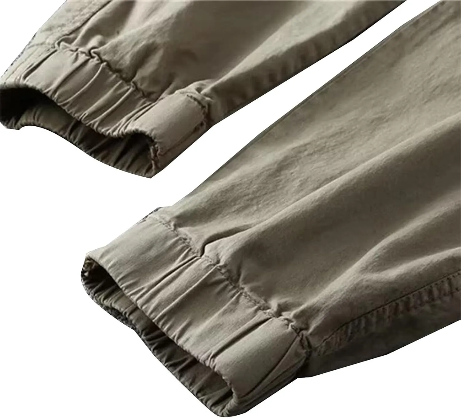 Men's Casual Cargo Pants Slim Fit Stretch Tactical Outdoor Joggers Lightweight Work Hiking Military Sweatpants with Pocket