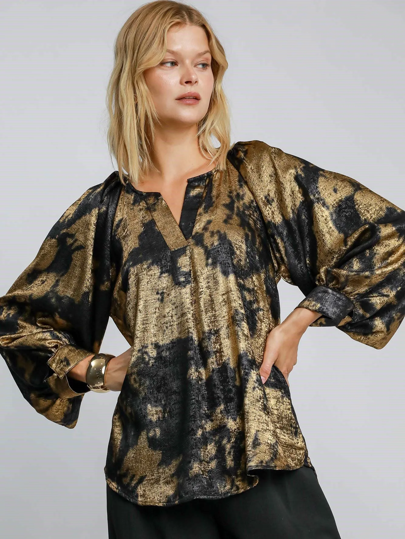 Metallic Muse Blouse