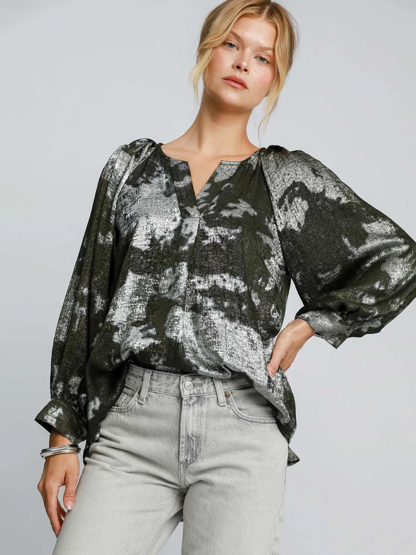 Metallic Muse Blouse