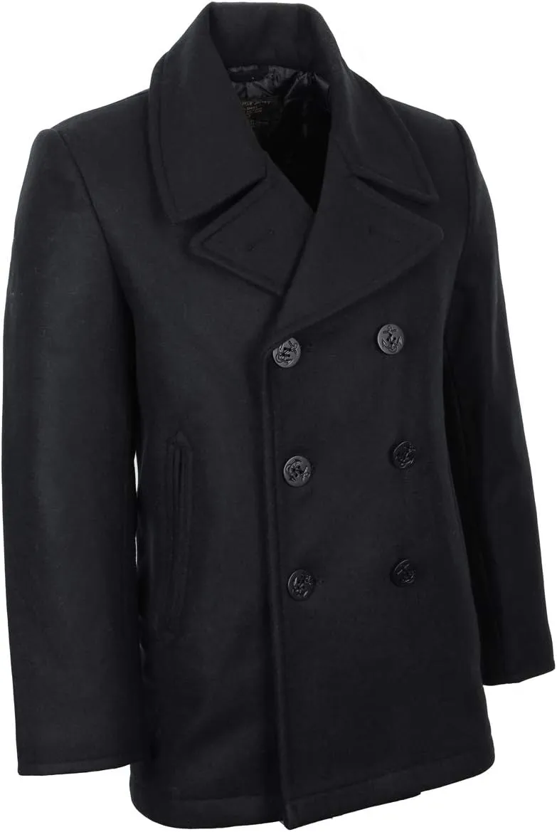 Mil-Tec Men's Us Navy Pea Coat Chiffon