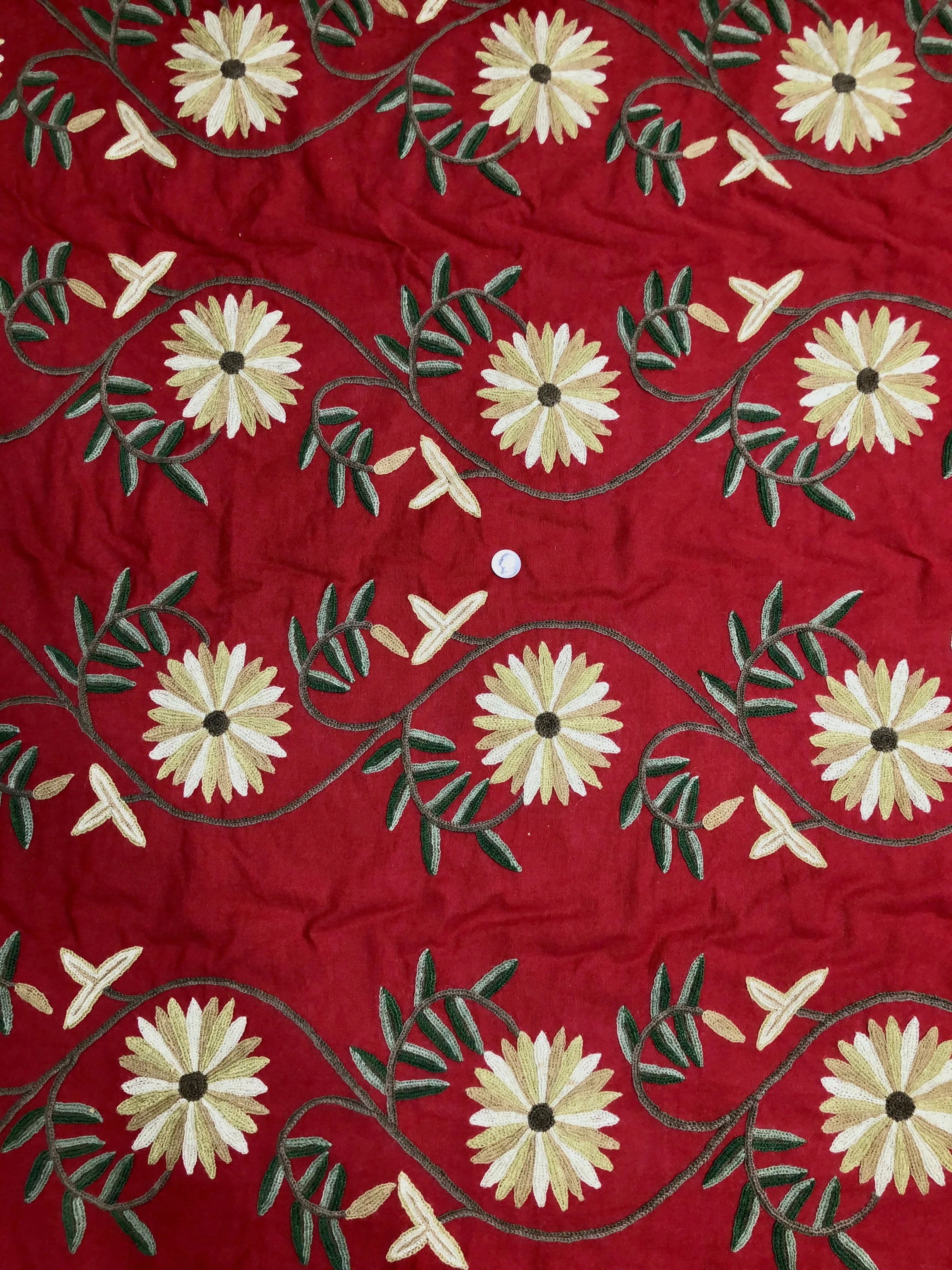 Multicolor Crewel KF-063 Fabric