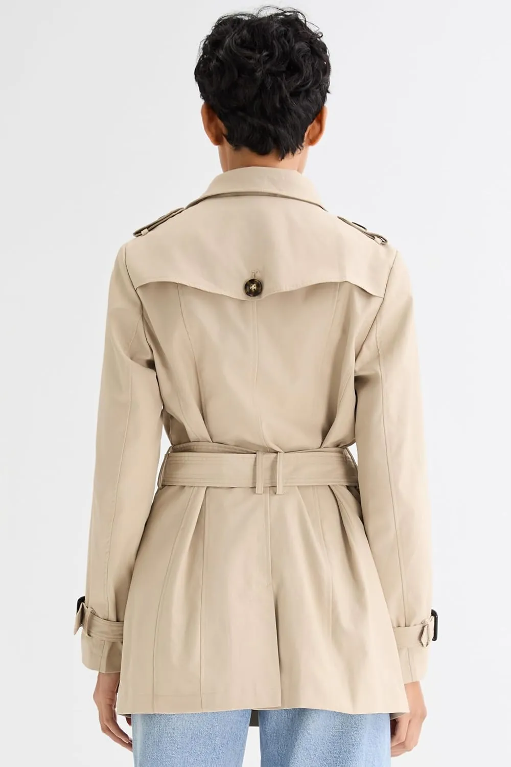 Orolay Women's Double Breasted Trench Coat Windbreaker Jacket with Belt