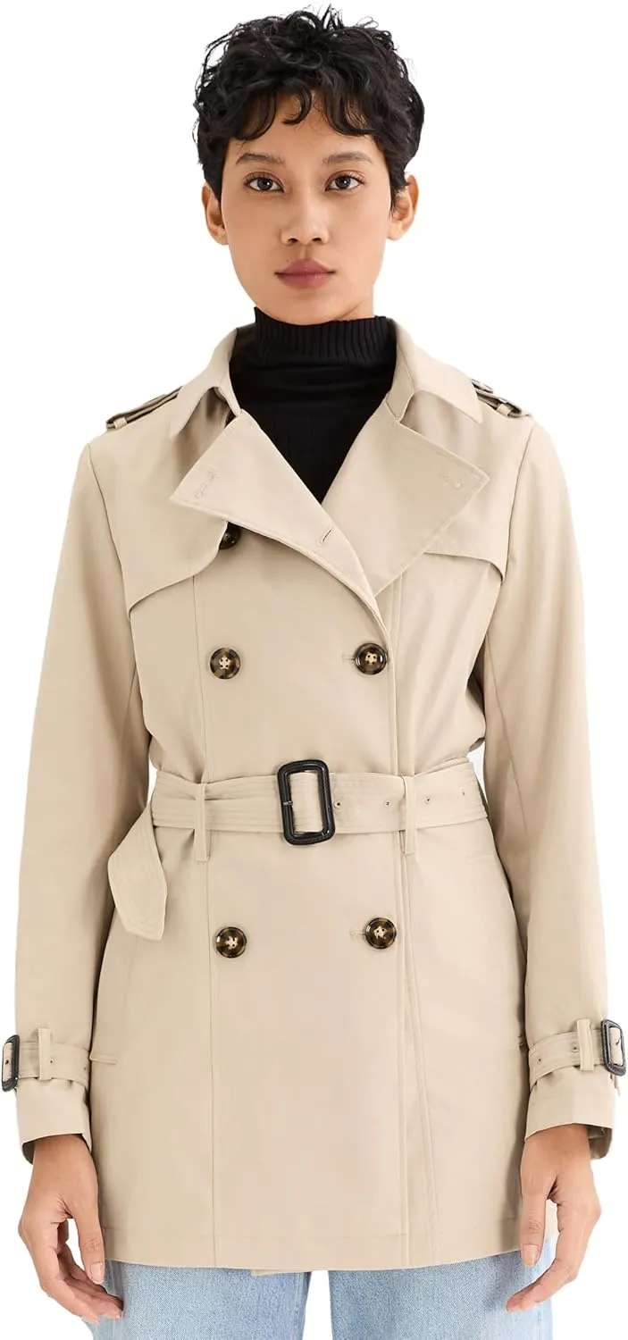 Orolay Women's Double Breasted Trench Coat Windbreaker Jacket with Belt