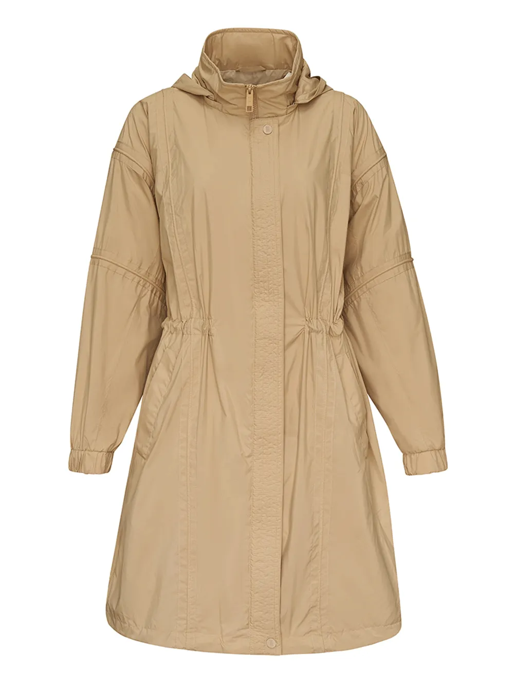 Rumpled Nylon Anorak Jacket
