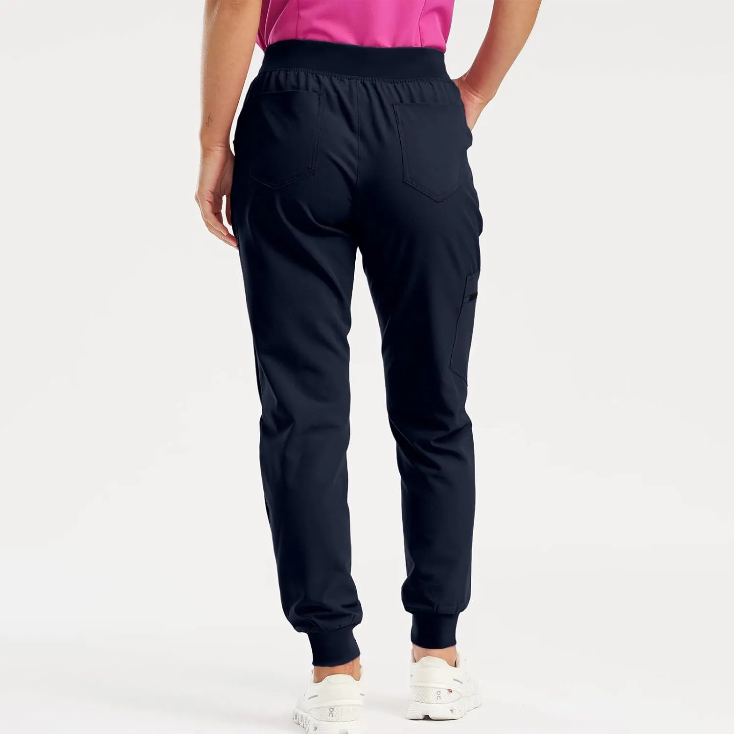 Scrubs for Women Workwear Revolution, Drawstring Cargo Pants Soft Stretch Moisture Wicking Healthcare Scrub Joggers