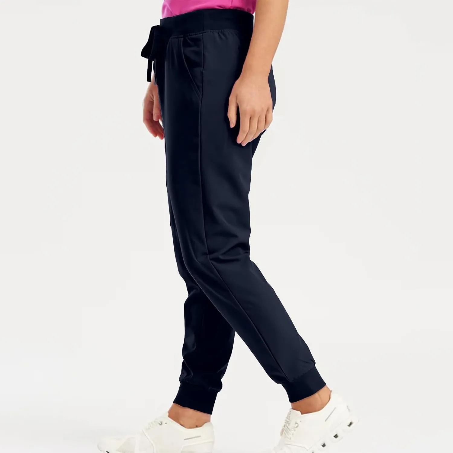 Scrubs for Women Workwear Revolution, Drawstring Cargo Pants Soft Stretch Moisture Wicking Healthcare Scrub Joggers