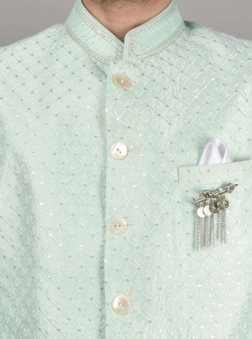 Sea Green Sherwani | TULA