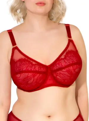 Smart & Sexy Women's Lace & Mesh Full Coverage Bra  Unlined Underwire for Natural Shaping