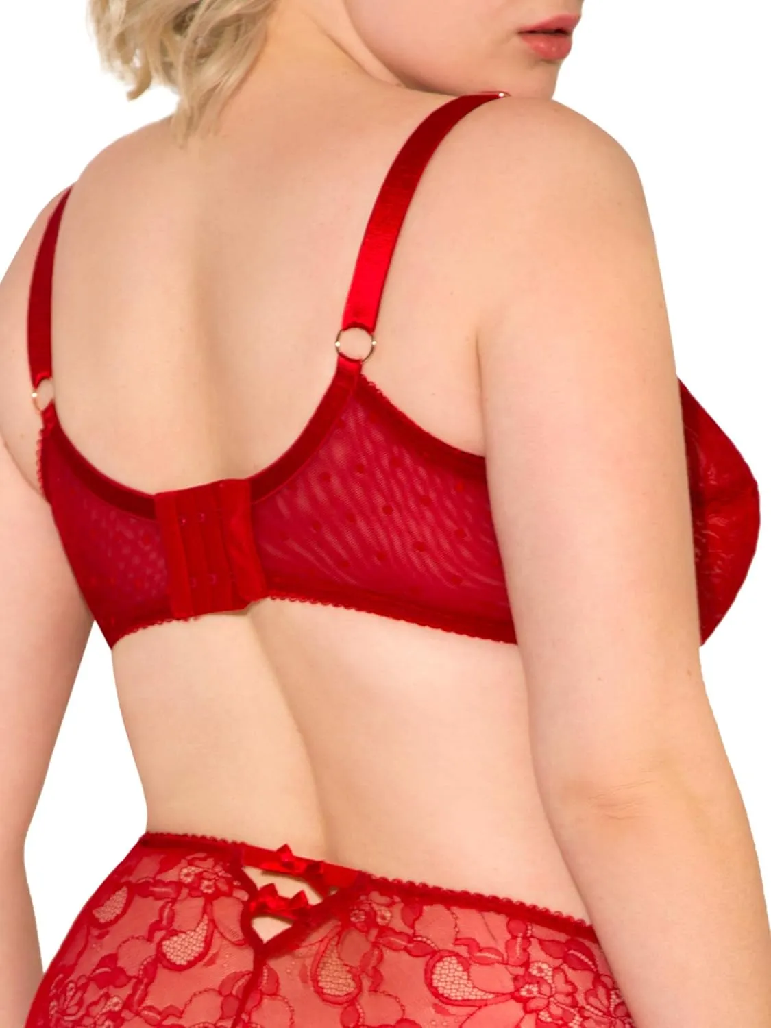 Smart & Sexy Women's Lace & Mesh Full Coverage Bra  Unlined Underwire for Natural Shaping