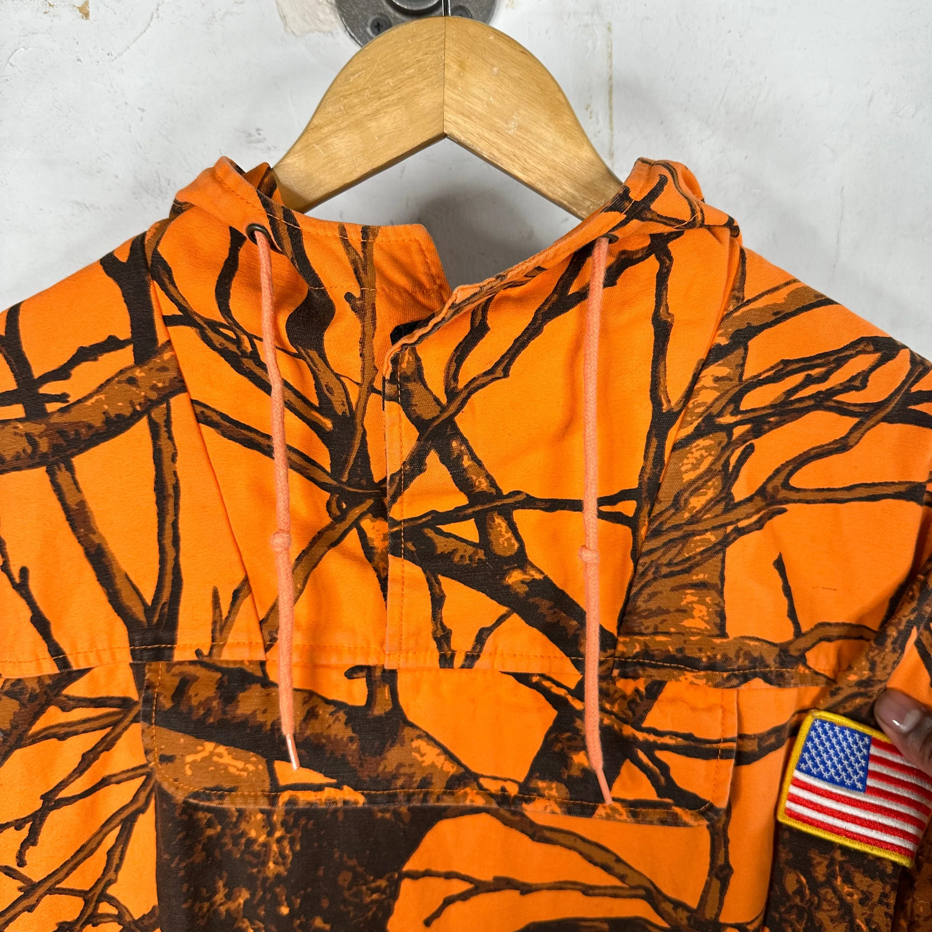 Supreme Orange Field Anorak Pullover