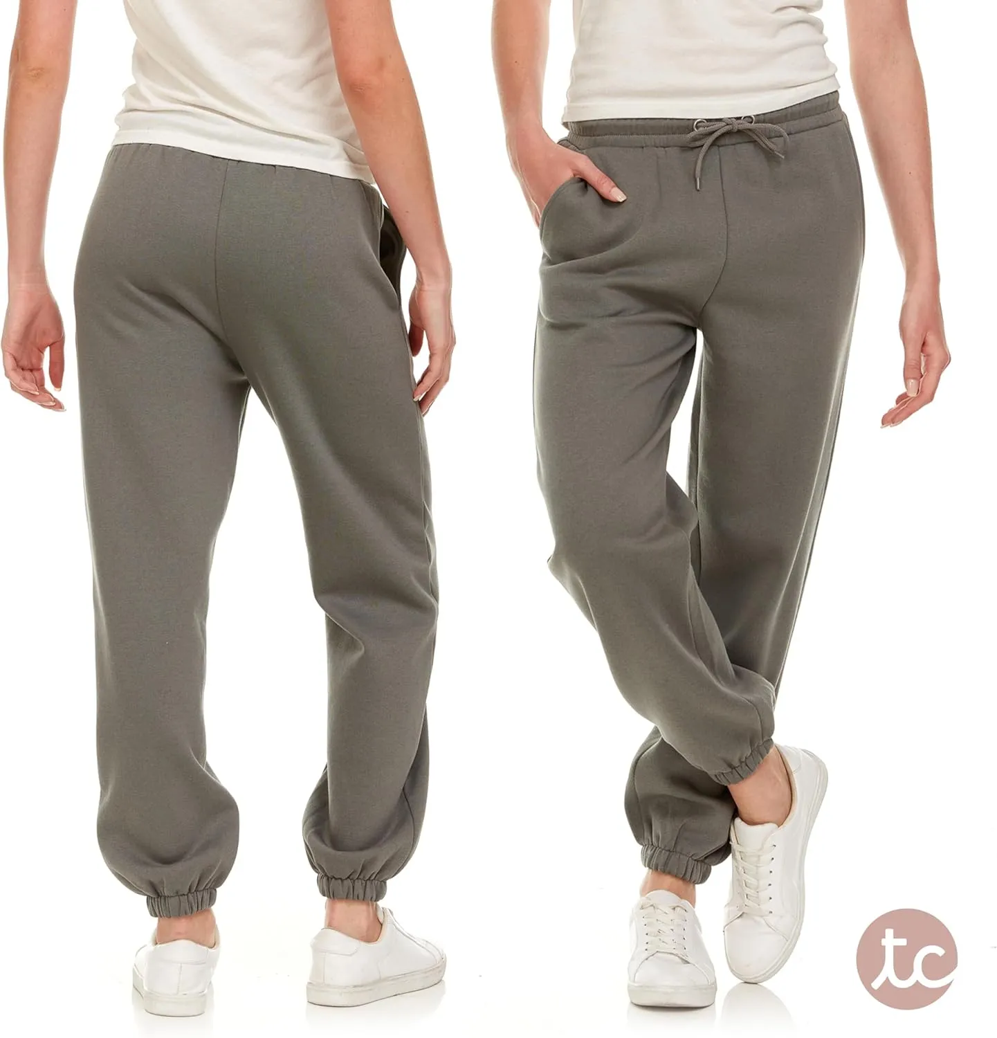 Sweatpants for Women, Closed Cinch Bottom Fleece Lounge Womens Oversized Joggers
