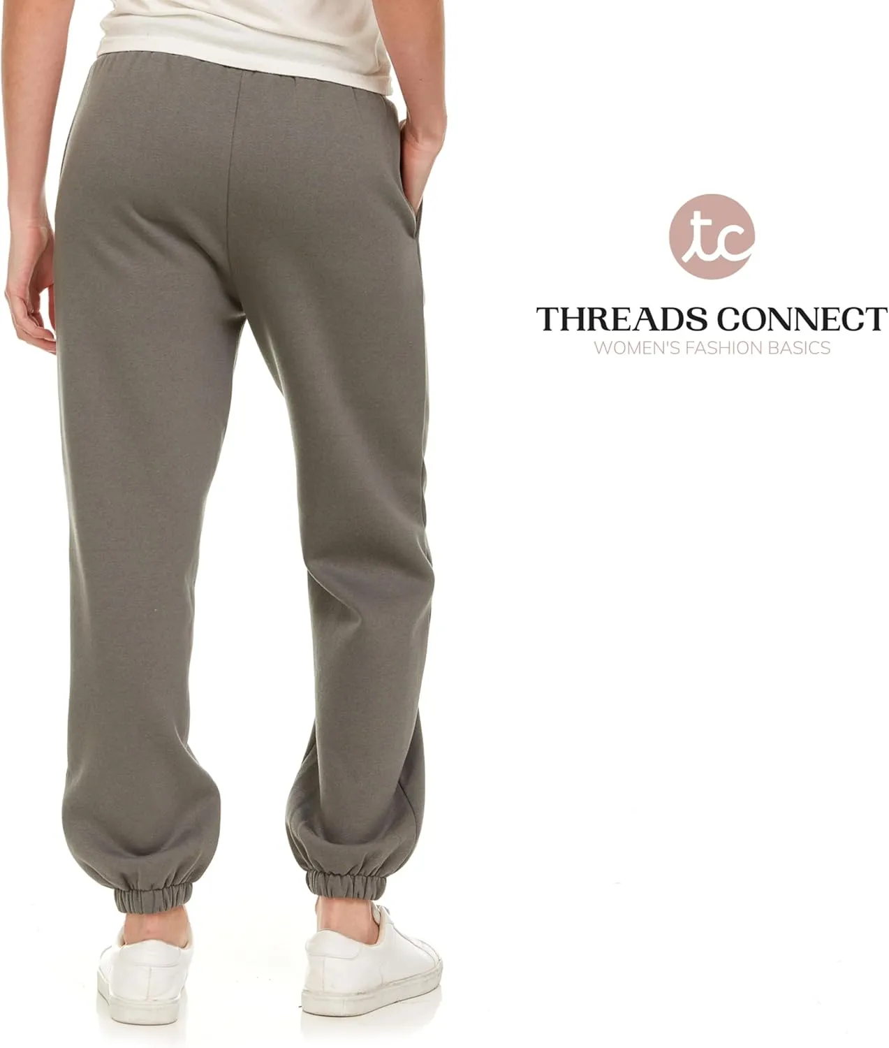 Sweatpants for Women, Closed Cinch Bottom Fleece Lounge Womens Oversized Joggers