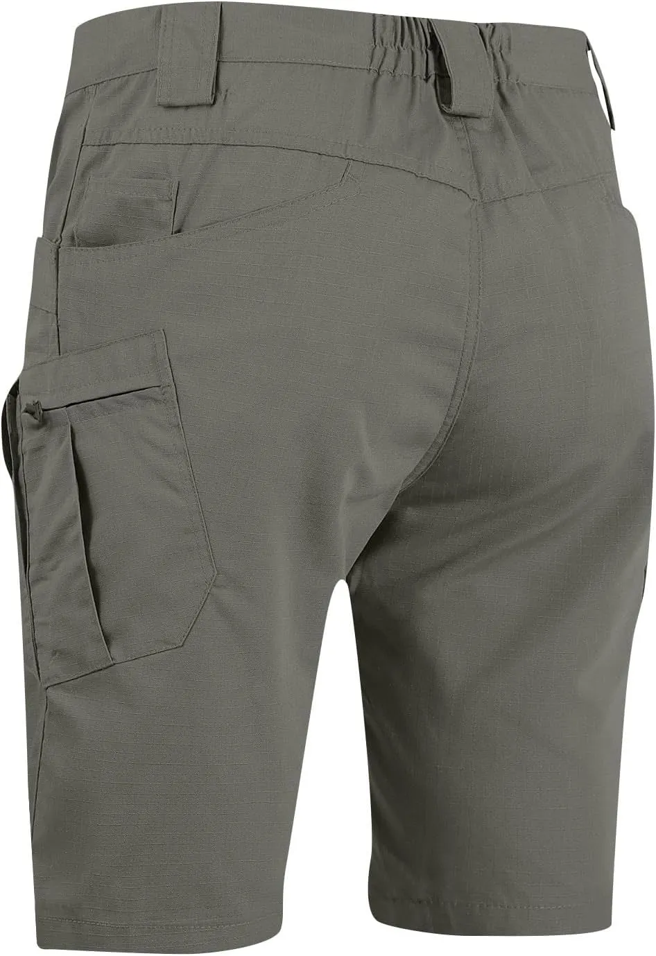 Tactical Shorts for Men Elastic Waist Waterproof Quick Dry Shorts Cargo Stretch Ripstop Running Athletic Hiking Pants