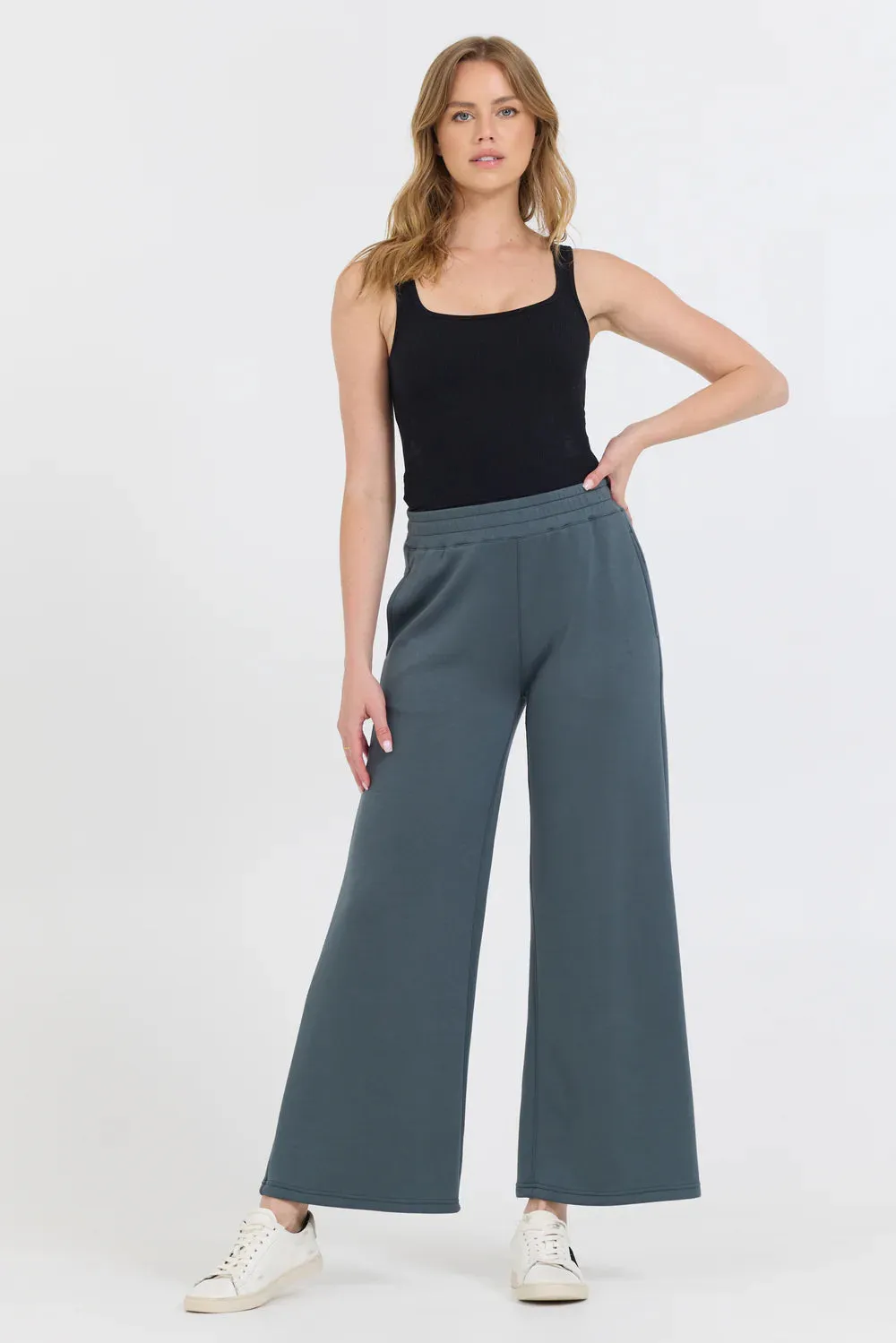 Vintage Havana - Cloud Fleece Flare Jogger Pants