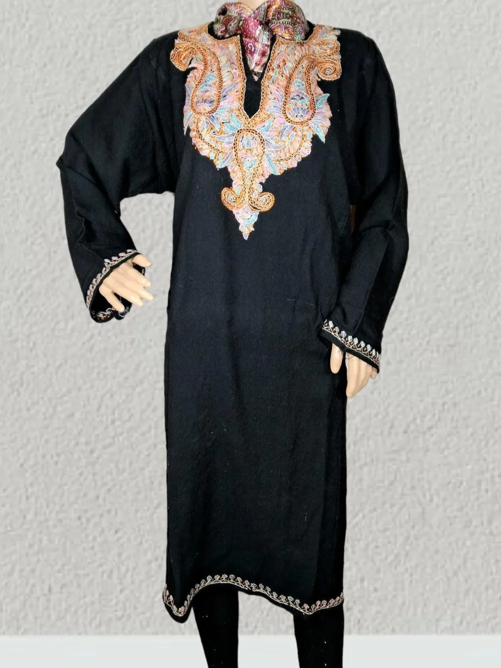Women Cashmilon Kurties | Needle Work Kurties | Kashmiri Culture