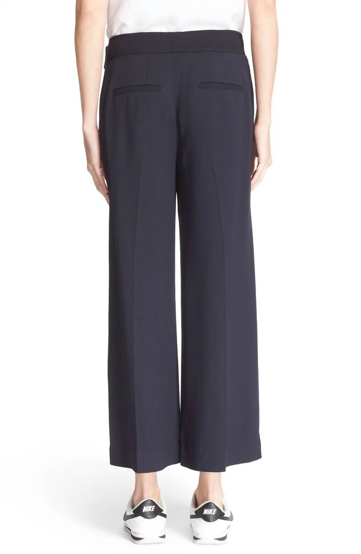 Women's Emily Gaucho Mid-Rise Belted Pants